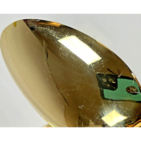 1847 Rogers Bros E.P. Korea Gold Plate Spring Flowers 4 Vtg Tsp Tea Spoons MCM - Picture 8 of 9